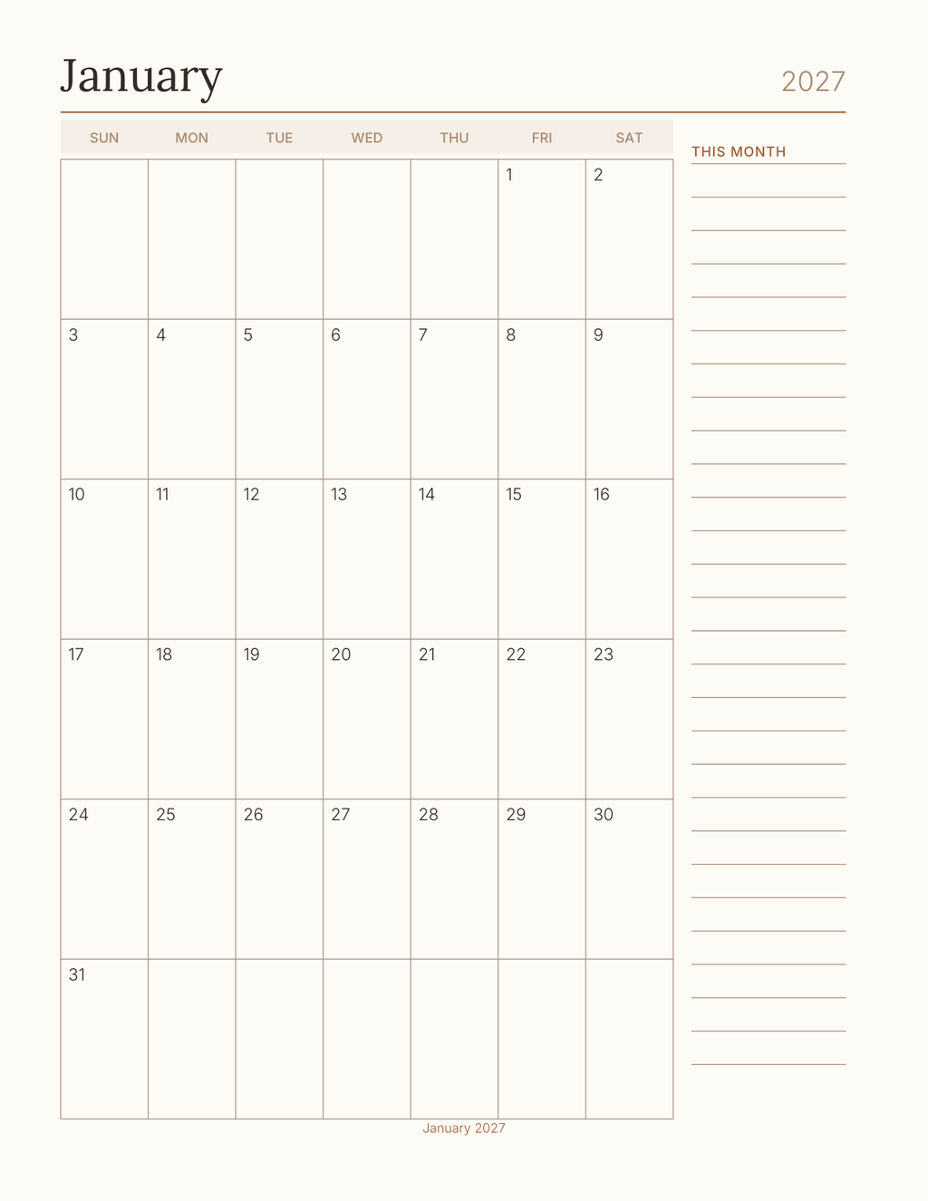 The Kitchen Planner 2027 — sample page 6