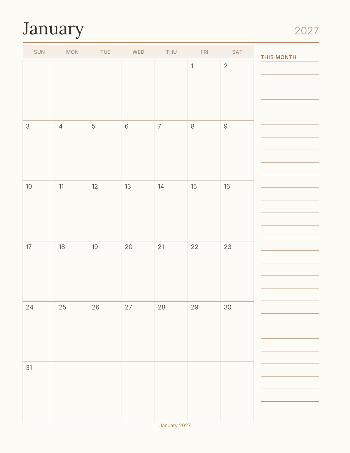 The Kitchen Planner 2027 — sample page 6