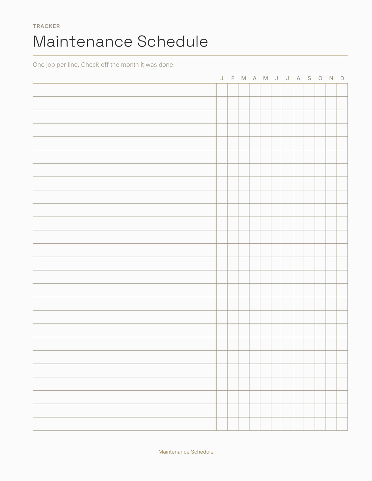 The Home Improvement Planner 2027 — sample page 5