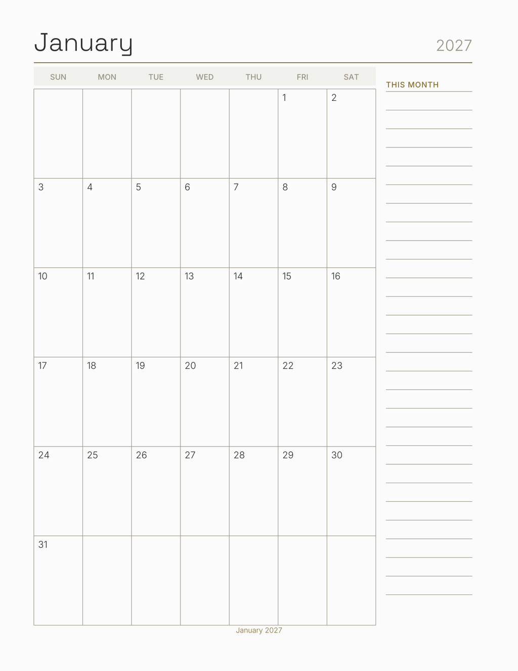 The Home Improvement Planner 2027 — sample page 6