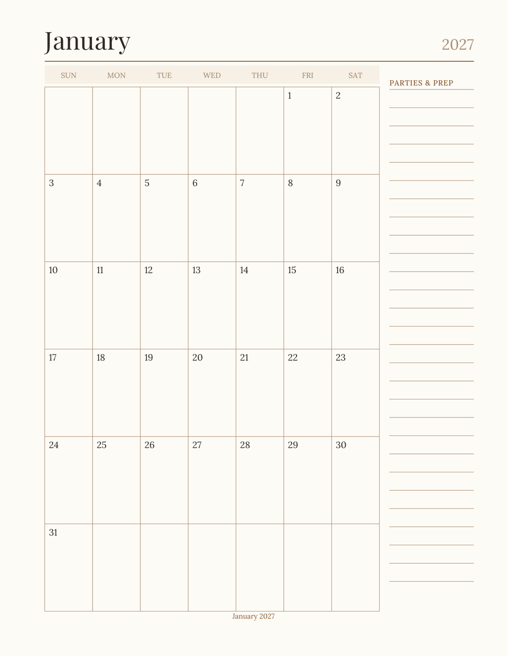 The Home Bar & Cocktail Planner 2027 — sample page 5