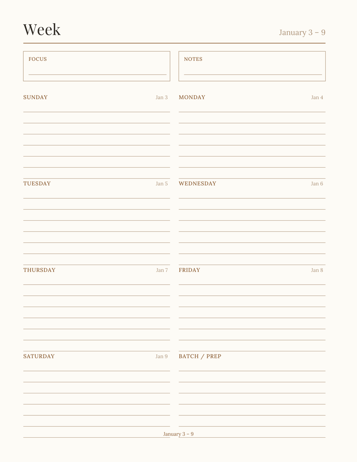 The Home Bar & Cocktail Planner 2027 — sample page 6