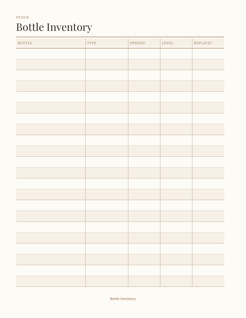 The Home Bar & Cocktail Planner 2027 — sample page 8