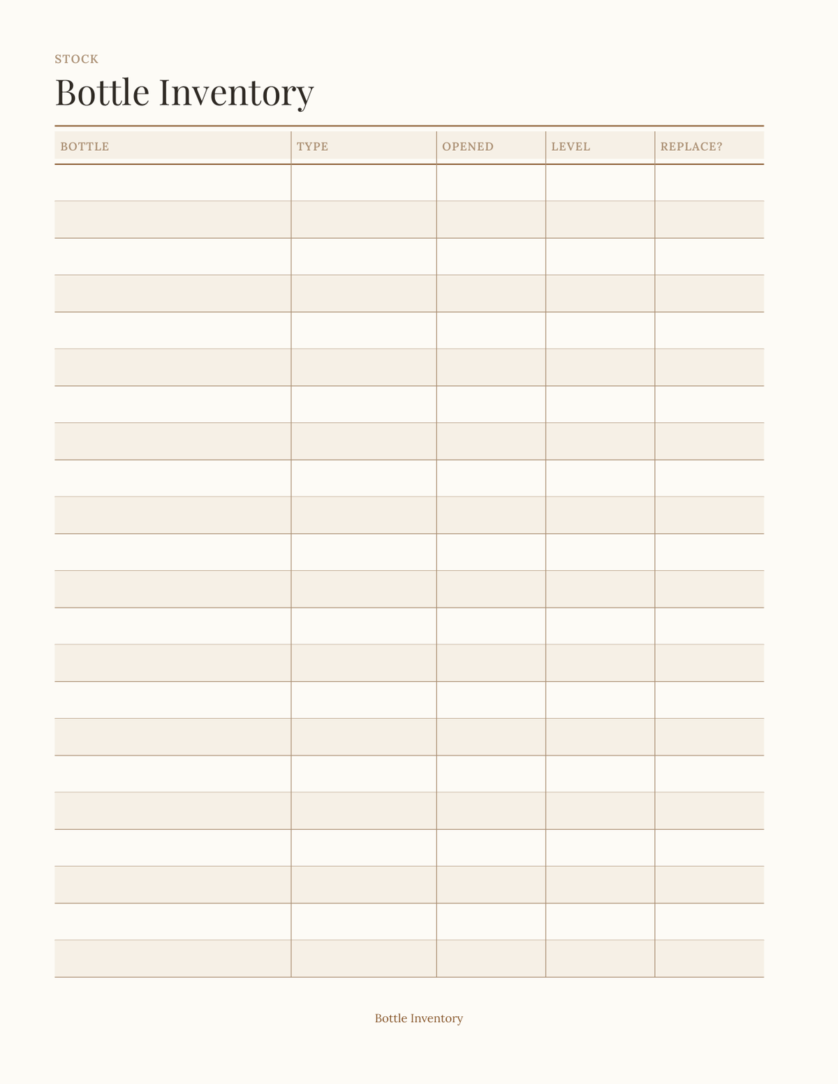 The Home Bar & Cocktail Planner 2027 — sample page 8