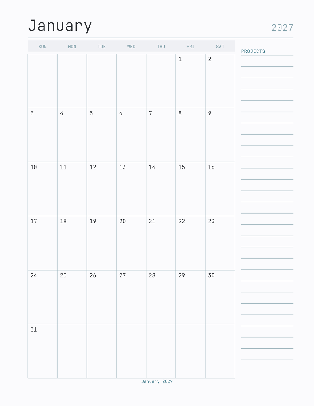 The 3D Printing & Maker Planner 2027 — sample page 5