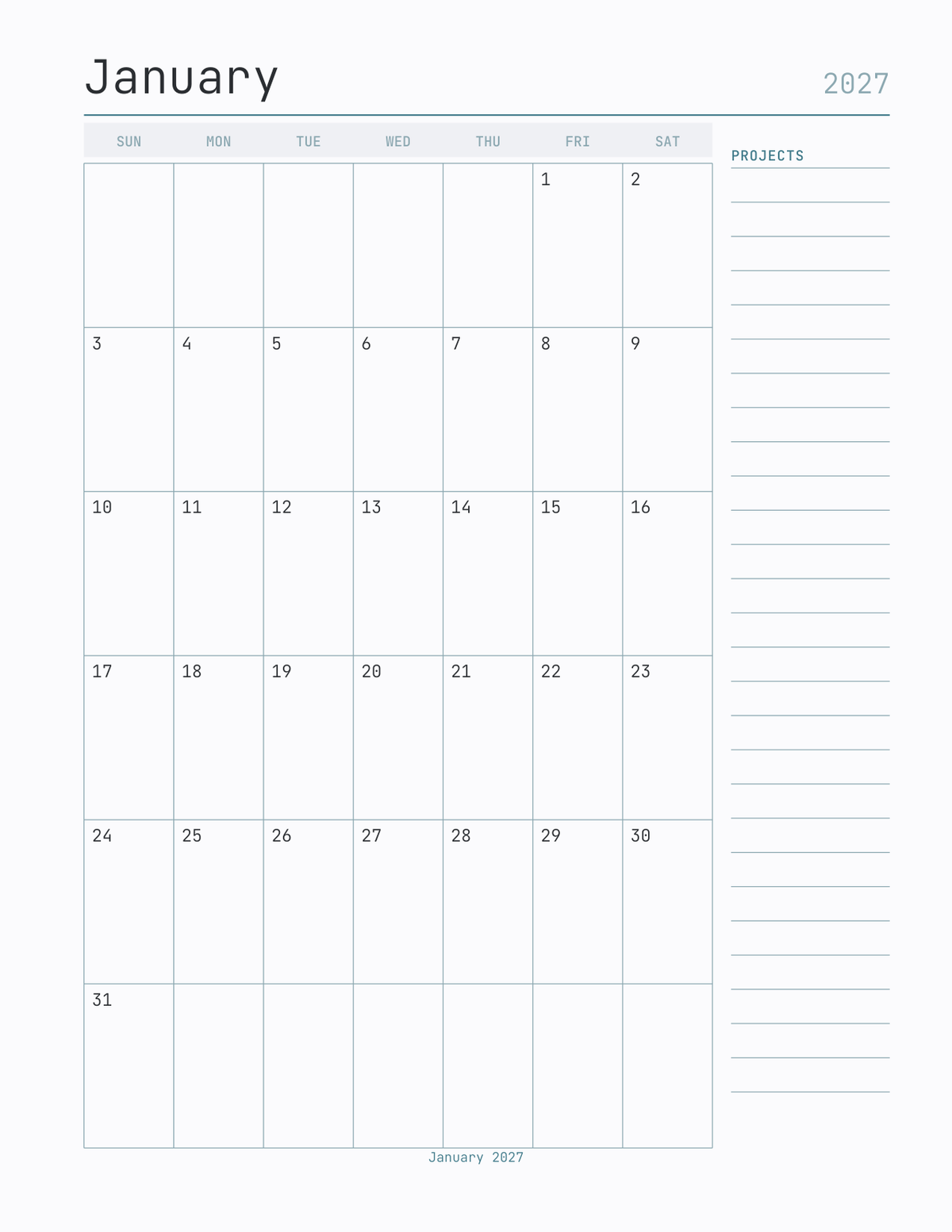 The 3D Printing & Maker Planner 2027 — sample page 5
