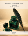 The Lettering Practice Planner 2027 cover