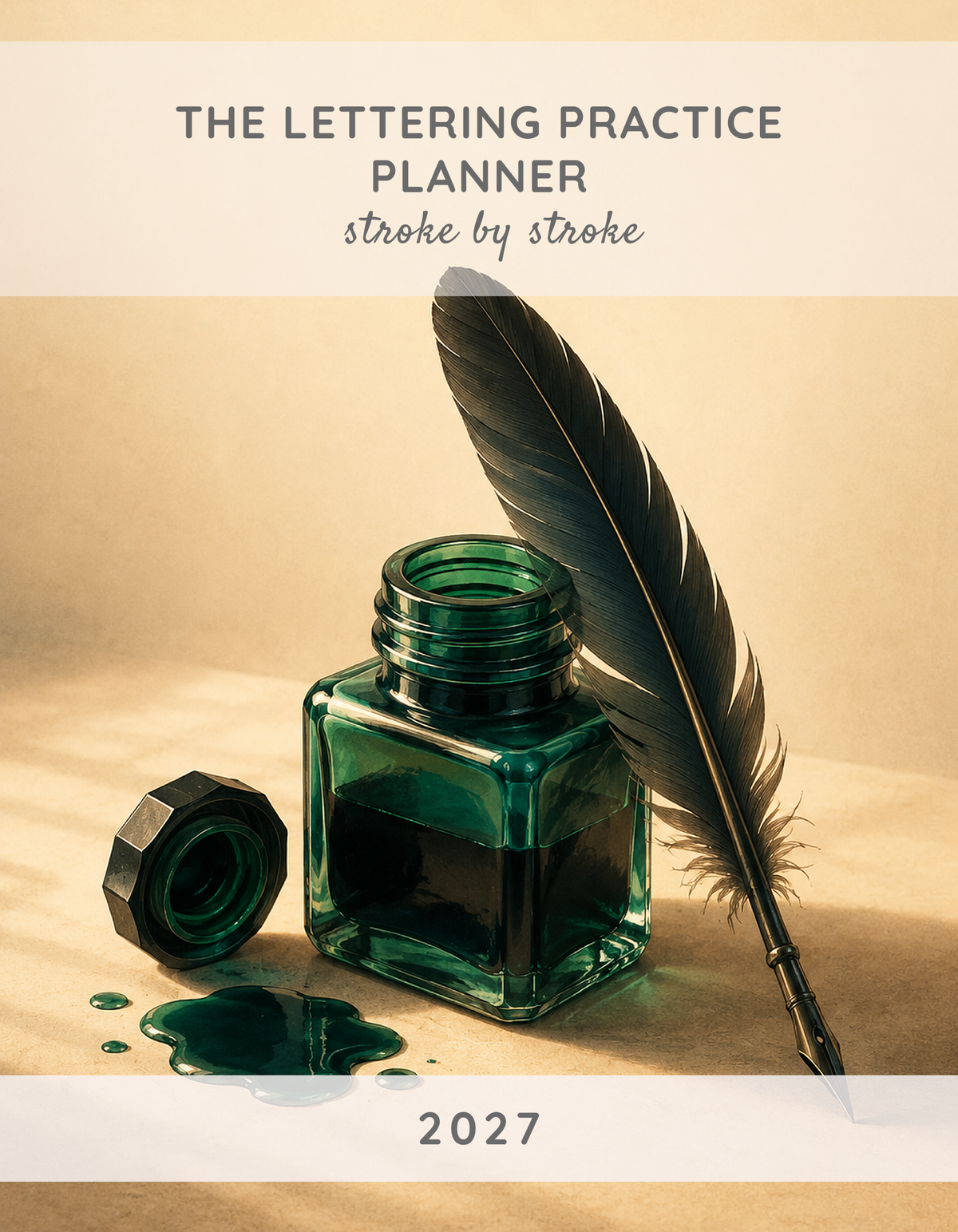 The Lettering Practice Planner 2027 cover