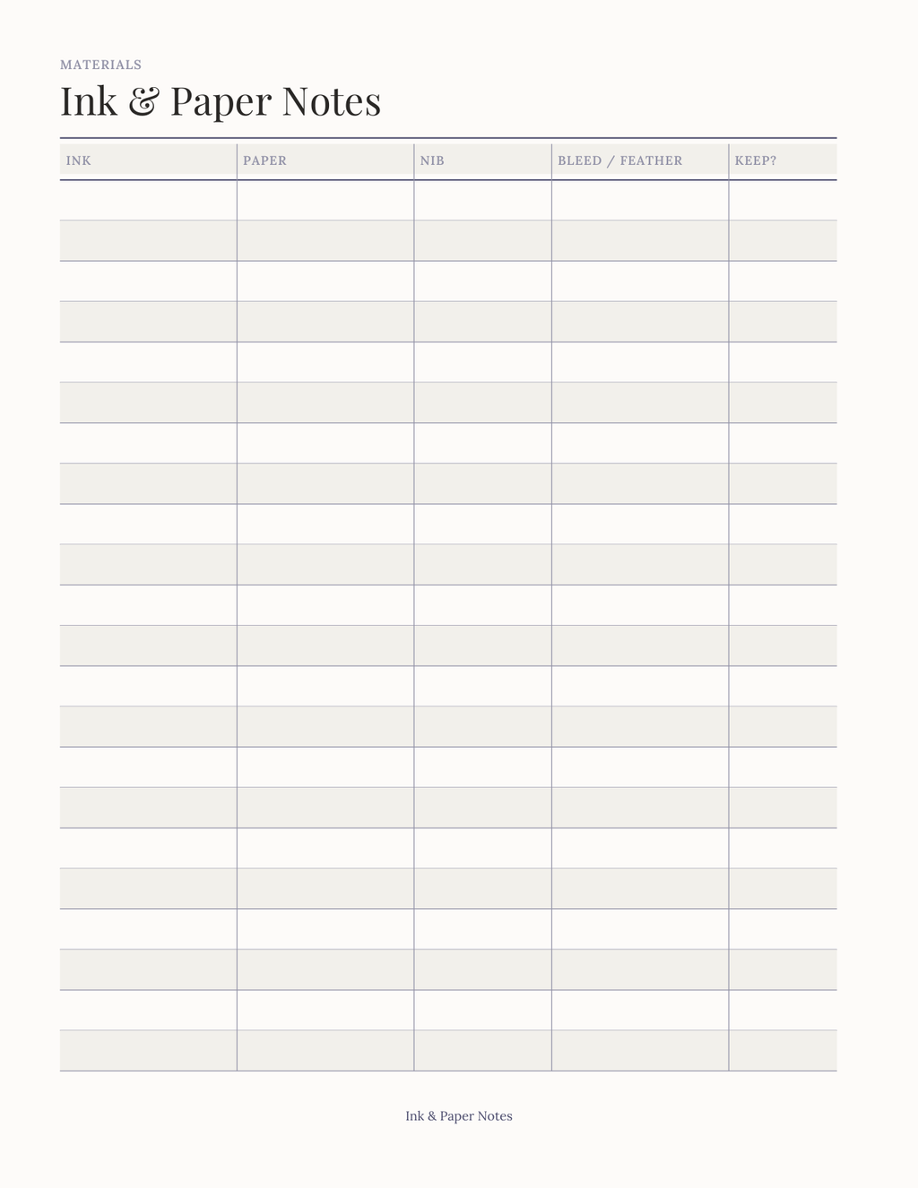 The Lettering Practice Planner 2027 — sample page 8