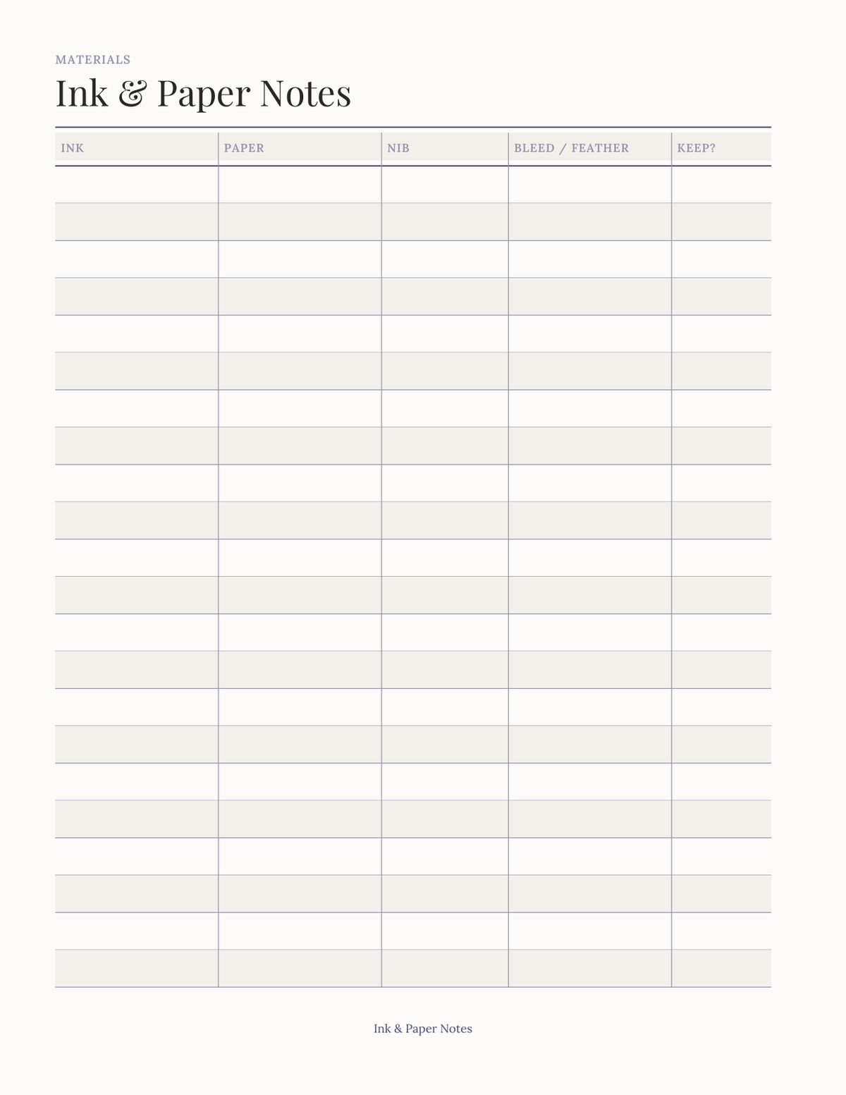 The Lettering Practice Planner 2027 — sample page 8