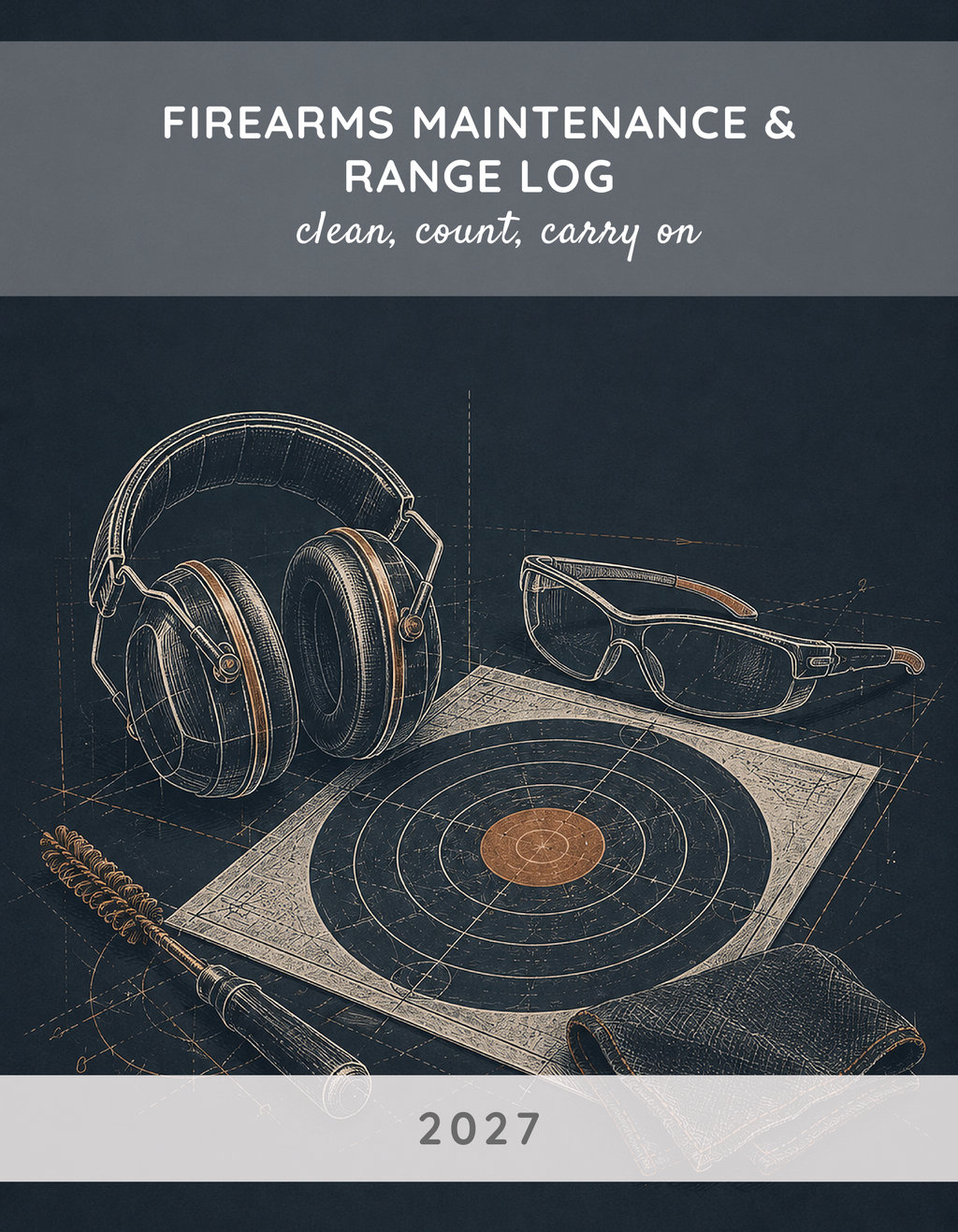 The Firearms Maintenance & Range Log 2027 cover