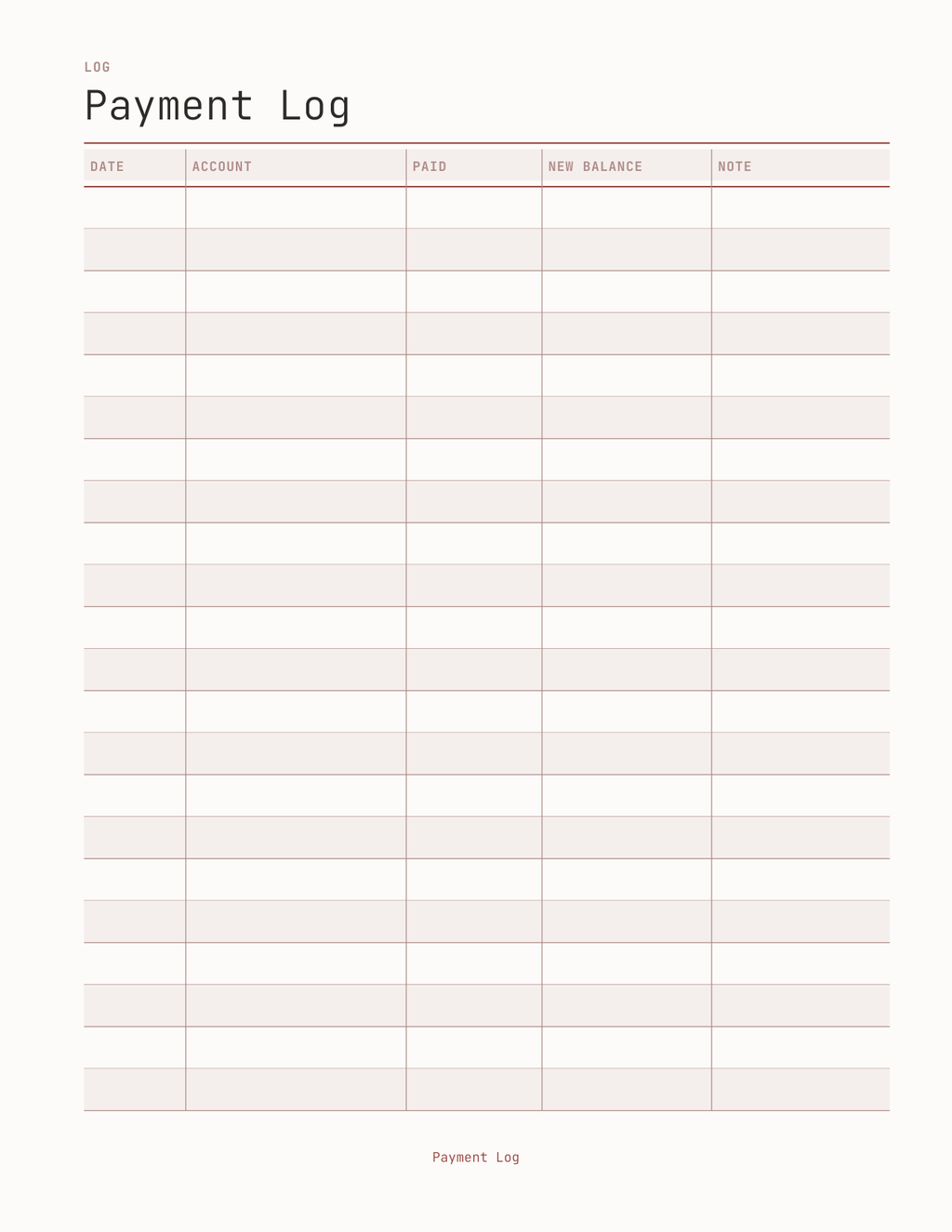 The Debt Payoff Planner 2027 — sample page 3