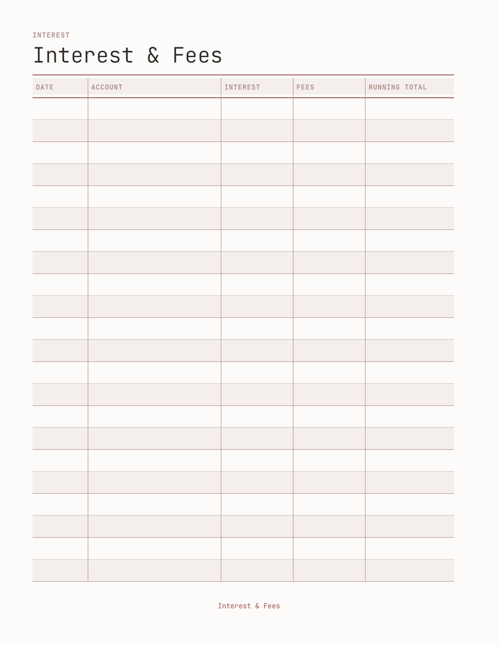 The Debt Payoff Planner 2027 — sample page 8