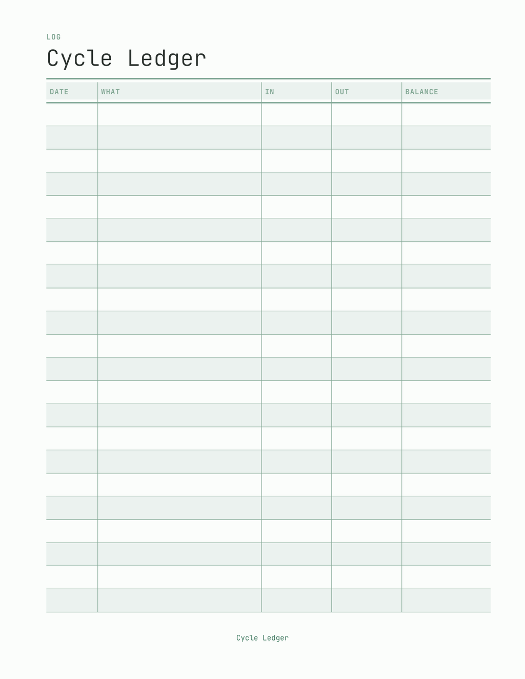 The Pay Period Budget Planner 2027 — sample page 3