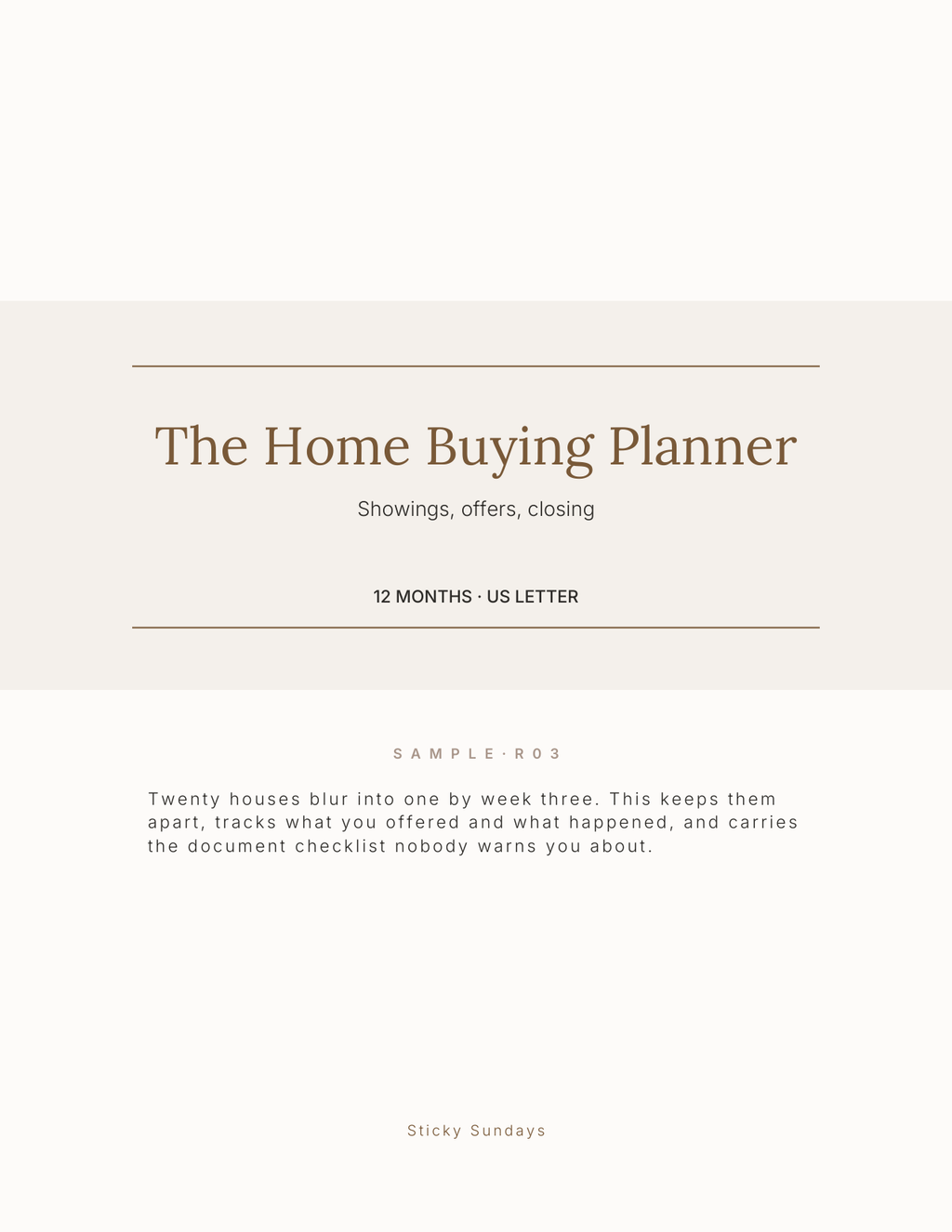 The Home Buying Planner 2027 cover
