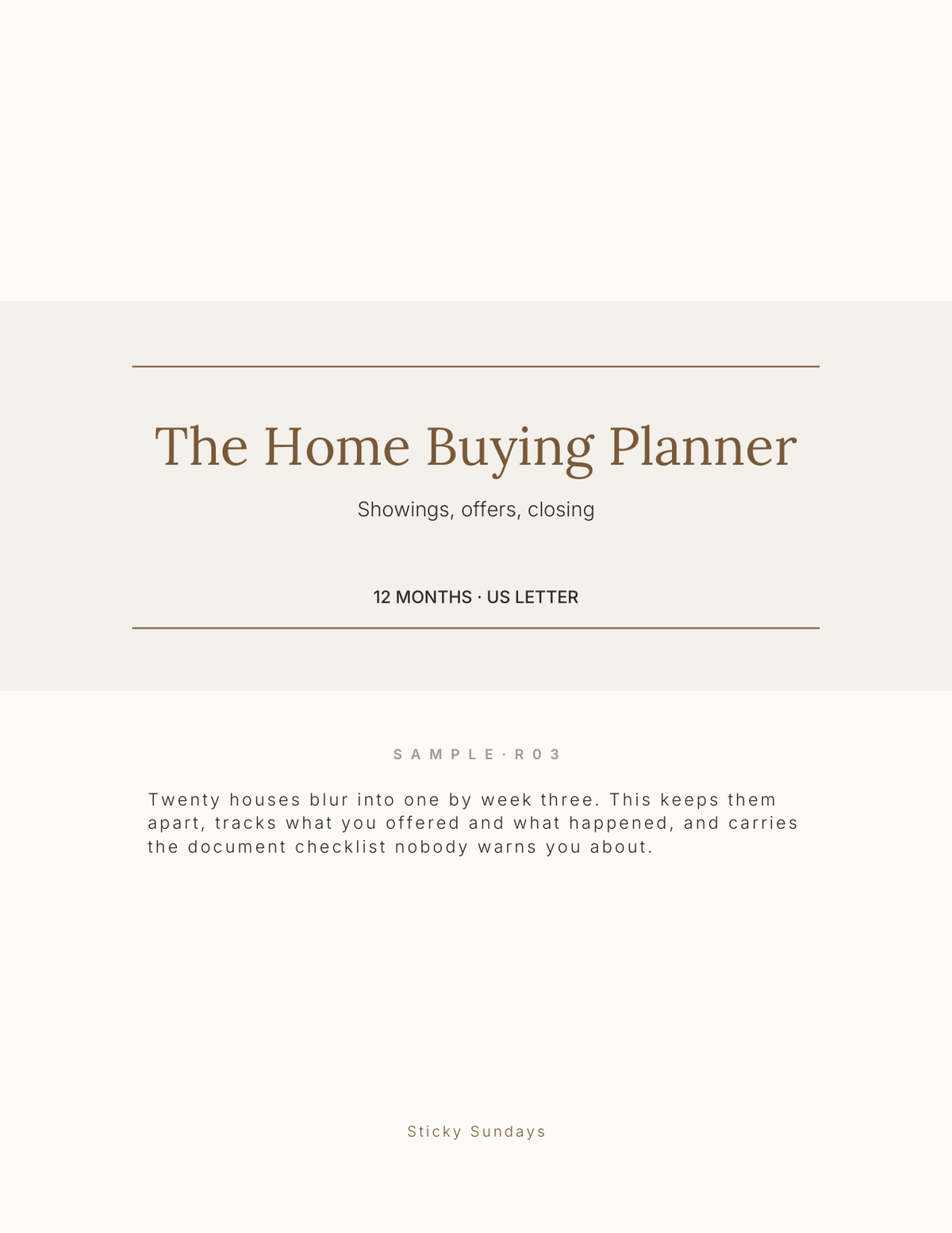 The Home Buying Planner 2027 cover