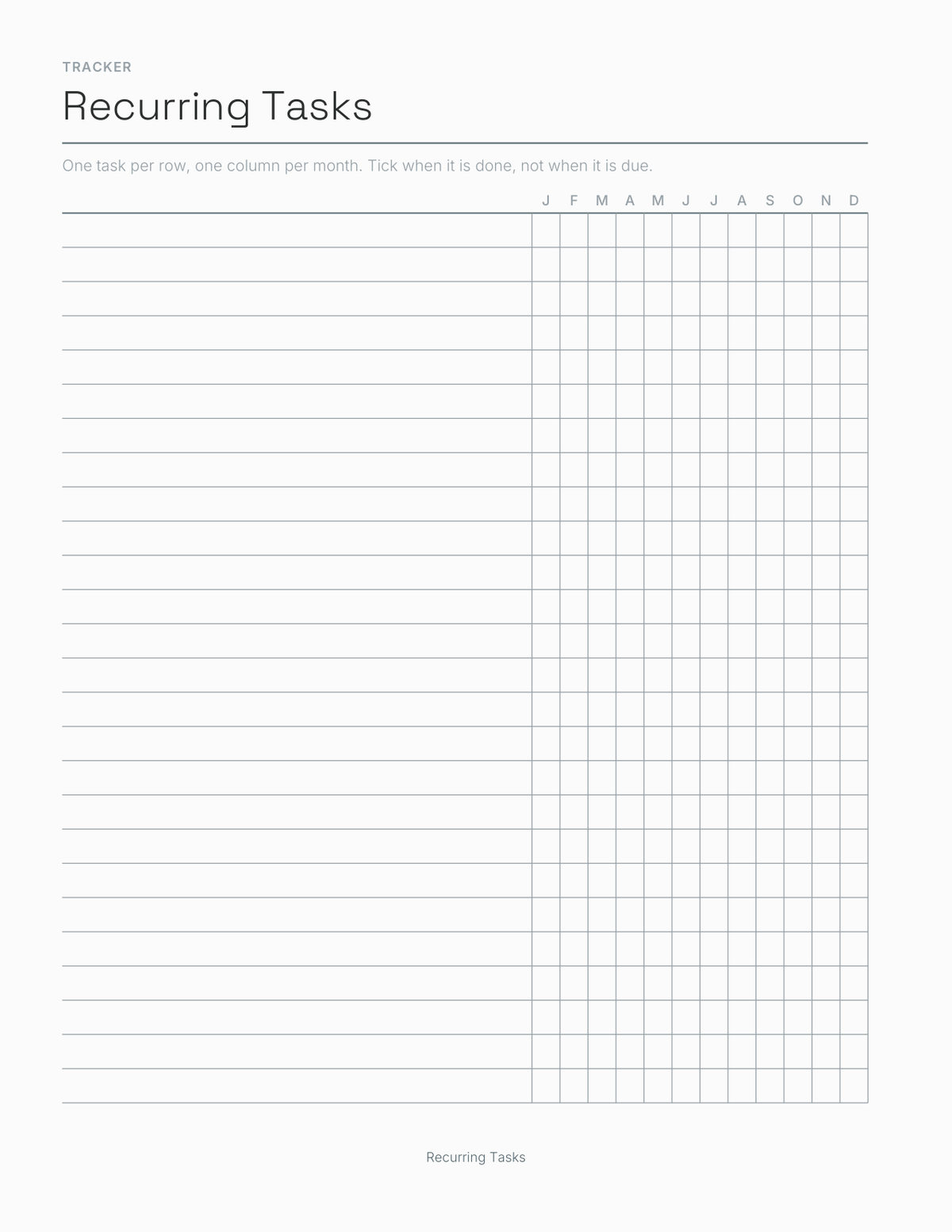 The Home Maintenance Planner 2027 — sample page 4