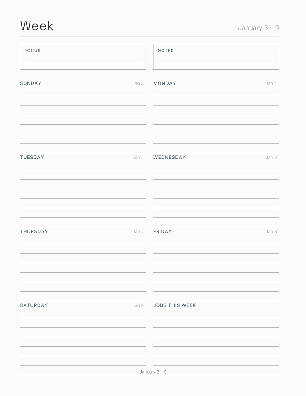 The Home Maintenance Planner 2027 — sample page 6