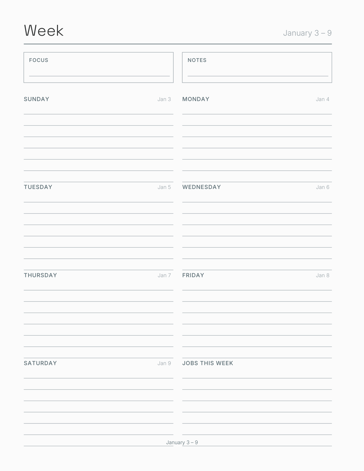The Home Maintenance Planner 2027 — sample page 6