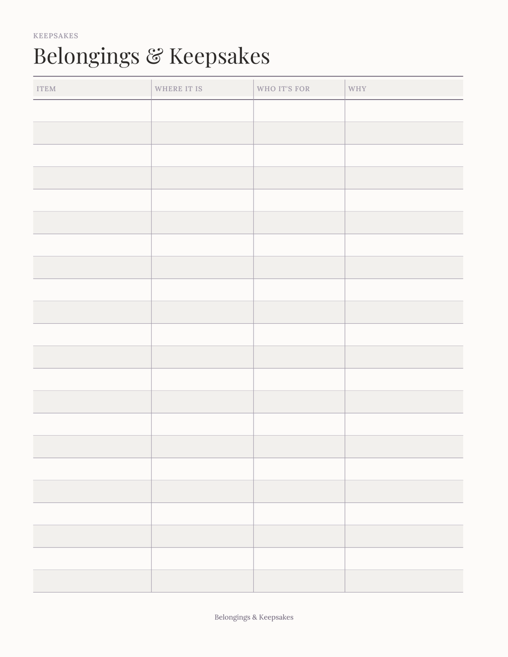 The Legacy & Final Wishes Organizer 2027 — sample page 8