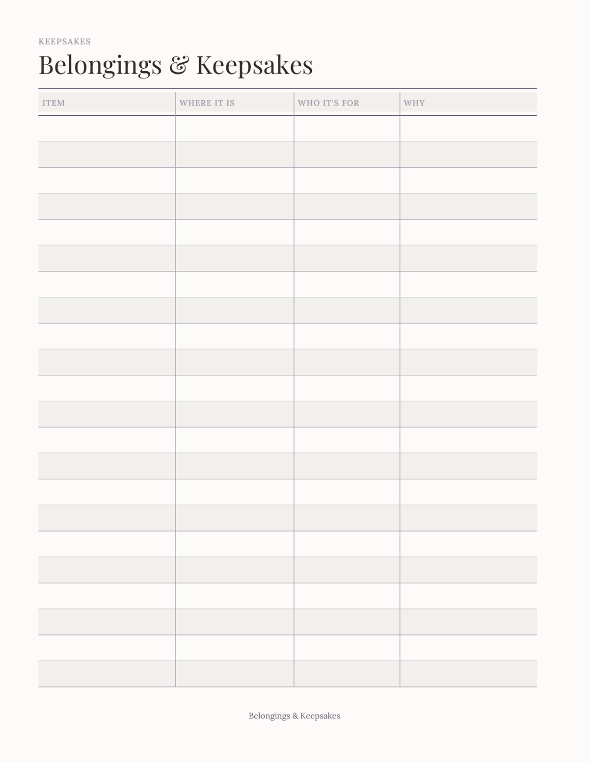 The Legacy & Final Wishes Organizer 2027 — sample page 8