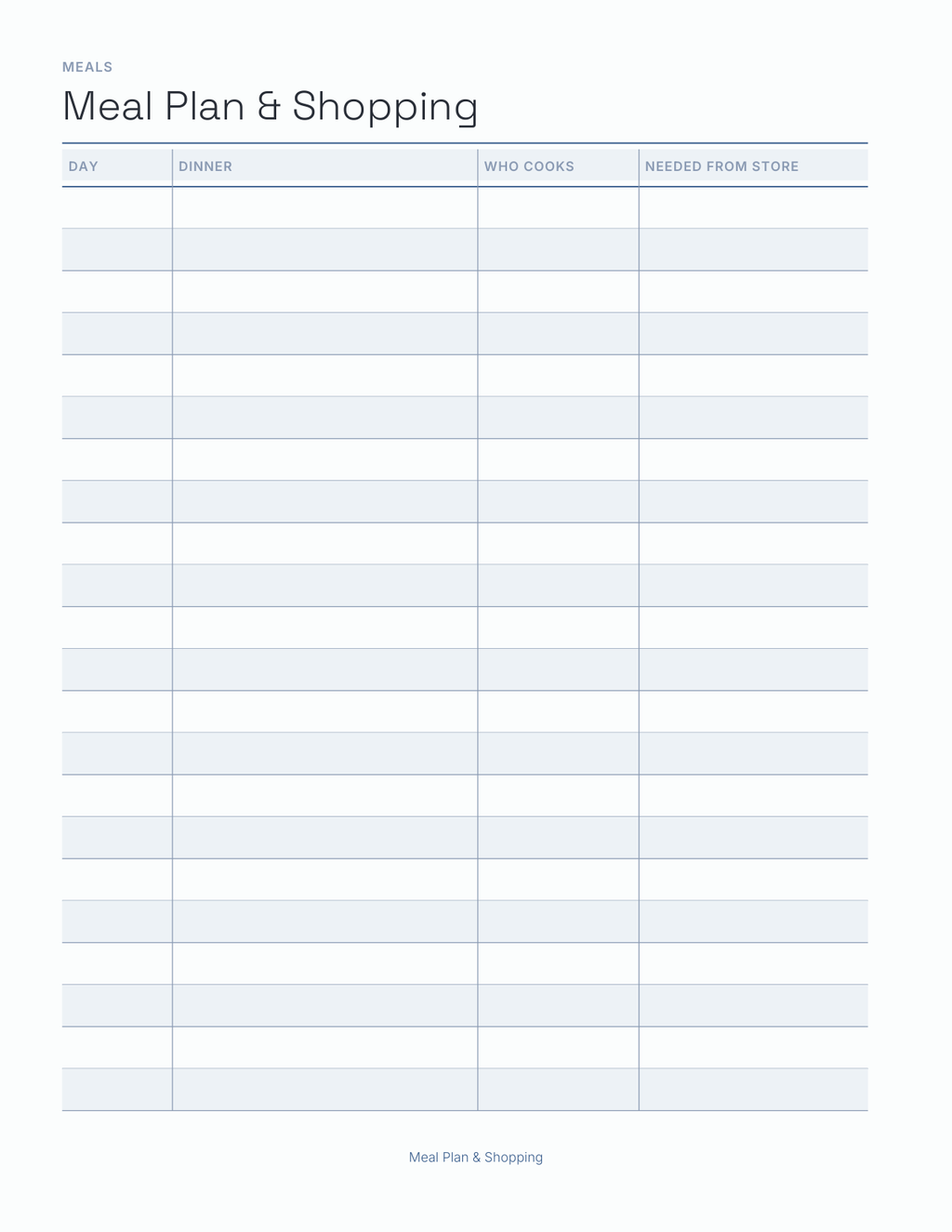 The Family Command Center Planner 2027 — sample page 4