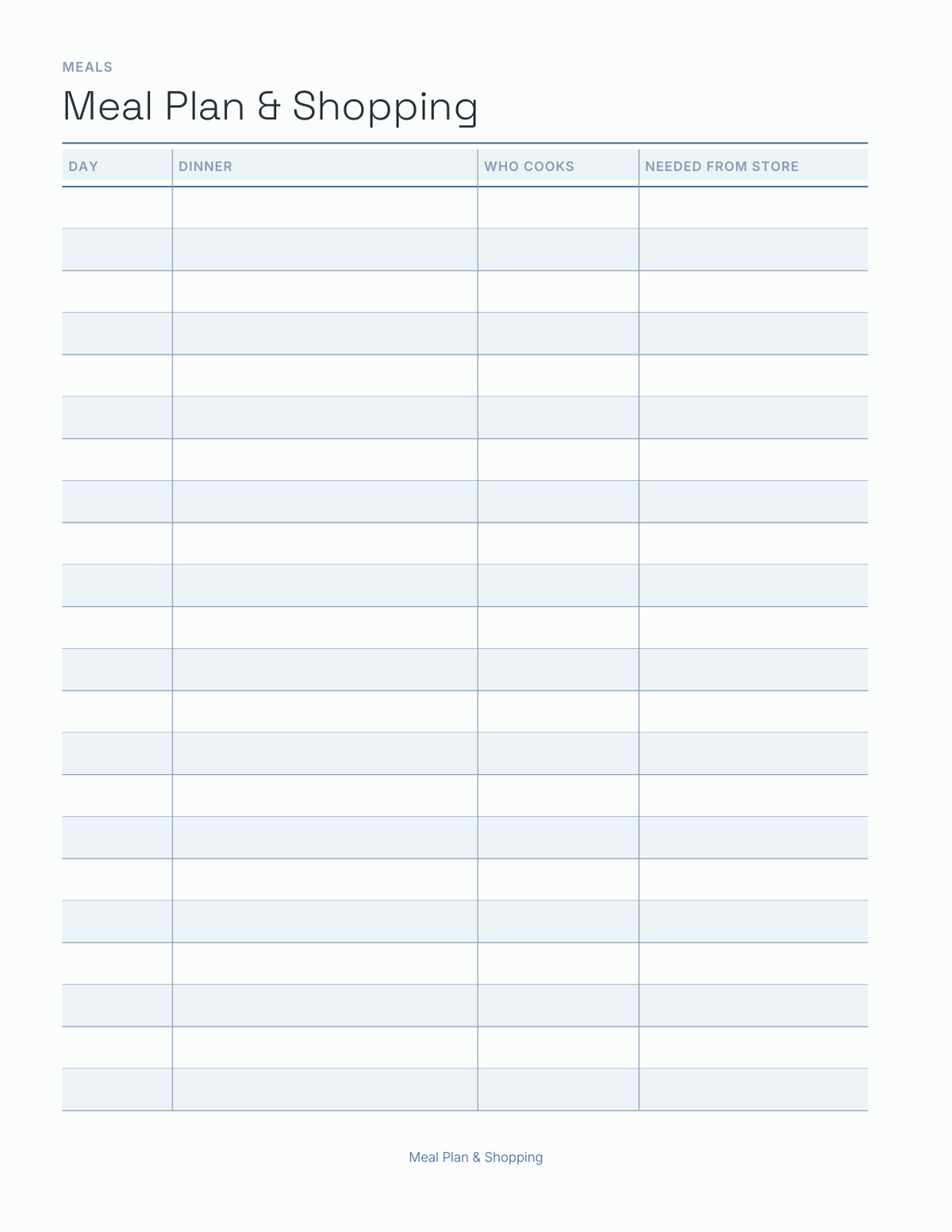 The Family Command Center Planner 2027 — sample page 4