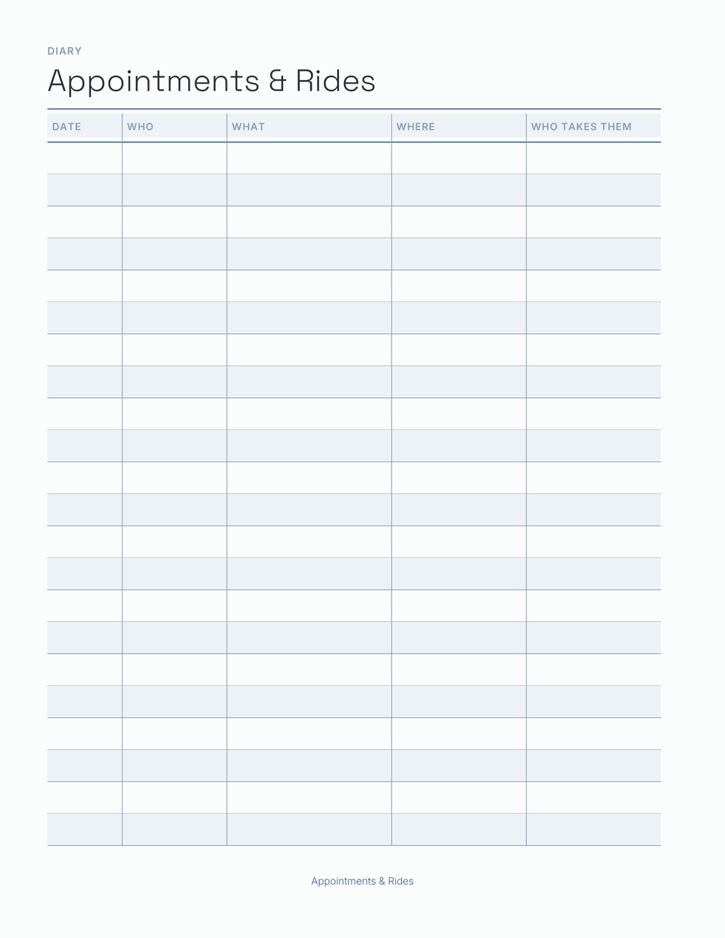 The Family Command Center Planner 2027 — sample page 8