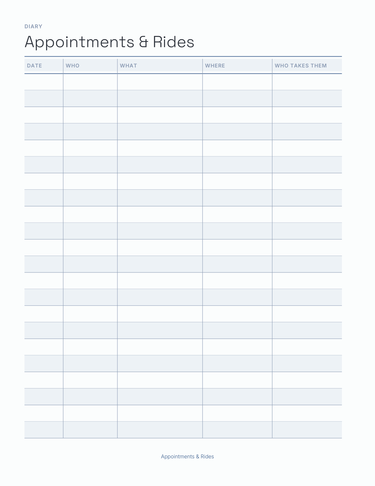 The Family Command Center Planner 2027 — sample page 8