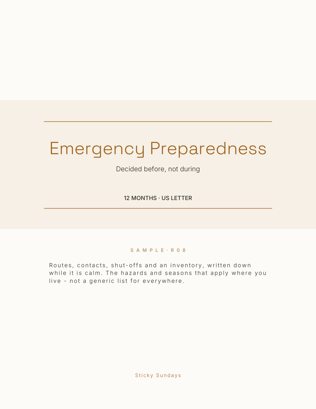 The Emergency Preparedness Planner 2027 cover