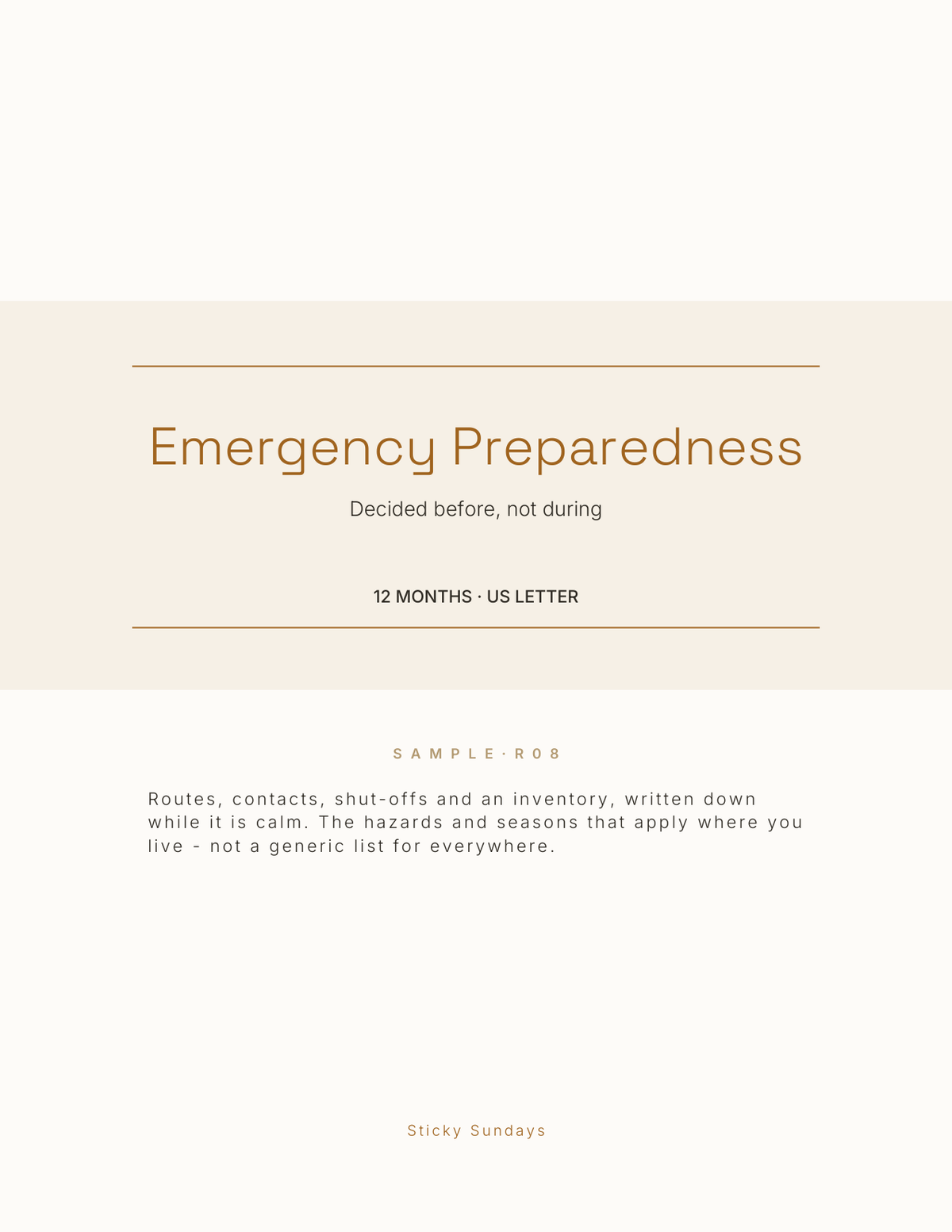 The Emergency Preparedness Planner 2027 cover