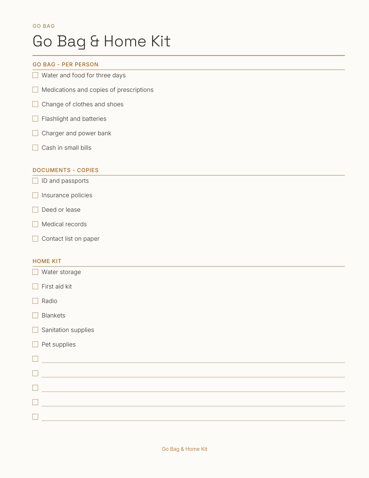 The Emergency Preparedness Planner 2027 — sample page 3