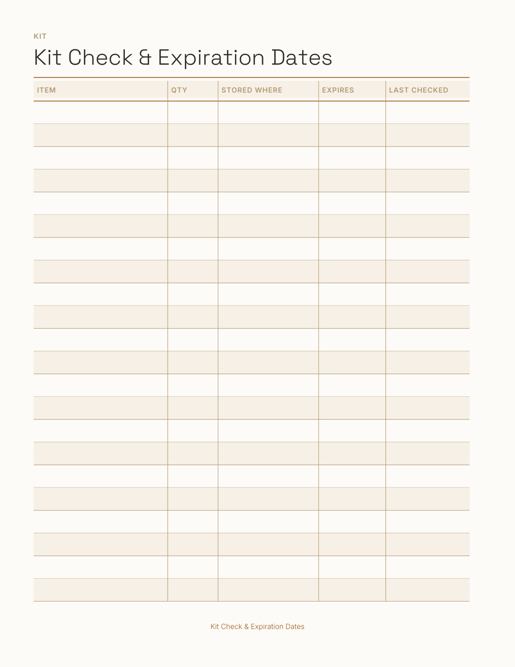 The Emergency Preparedness Planner 2027 — sample page 8