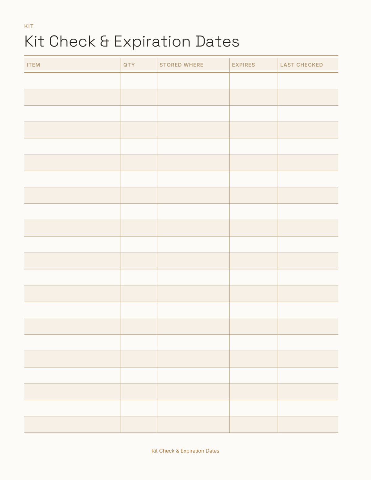 The Emergency Preparedness Planner 2027 — sample page 8