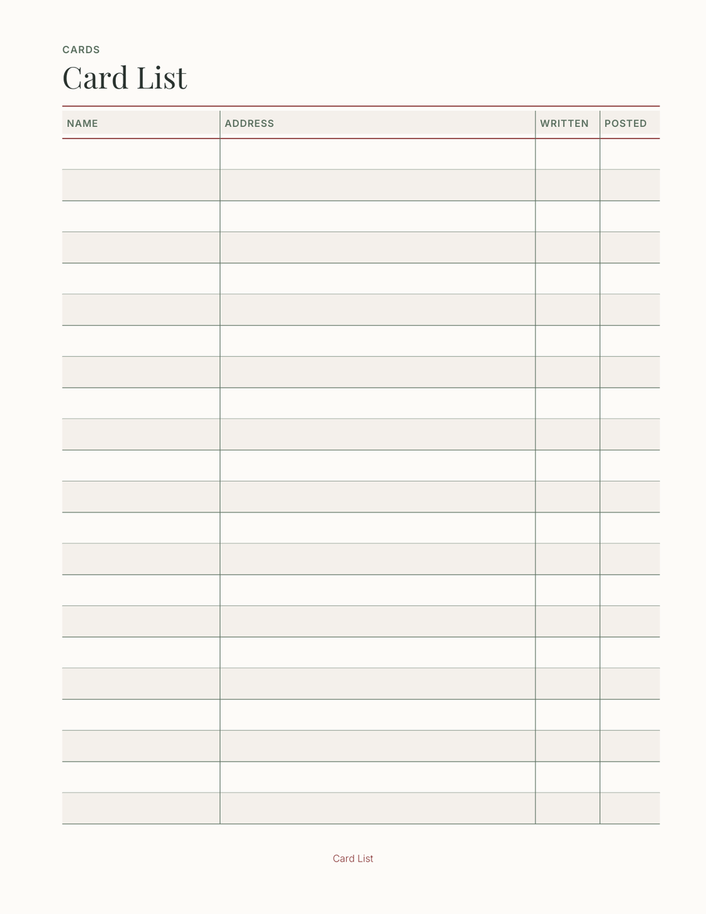 The Christmas Planner 2027 — sample page 3