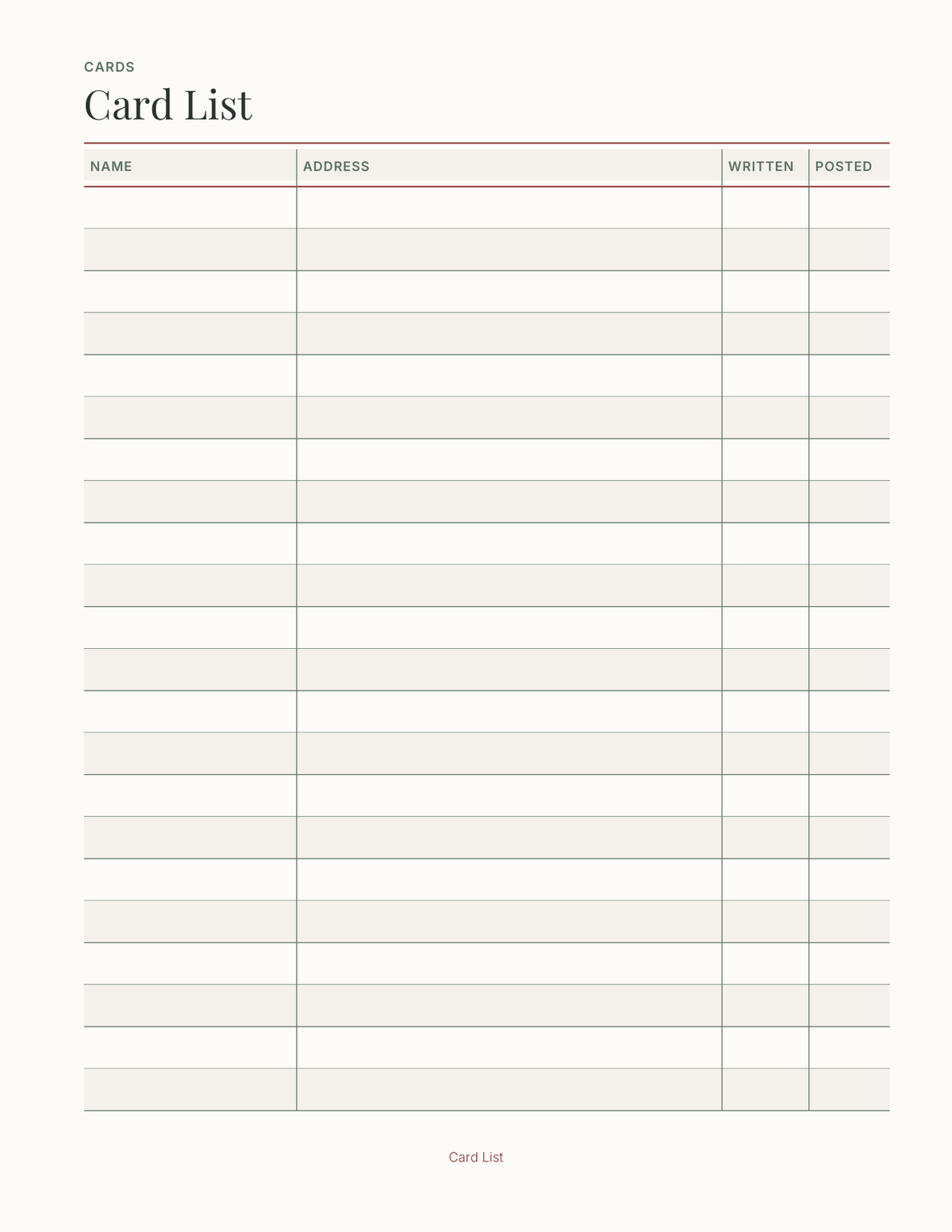The Christmas Planner 2027 — sample page 3