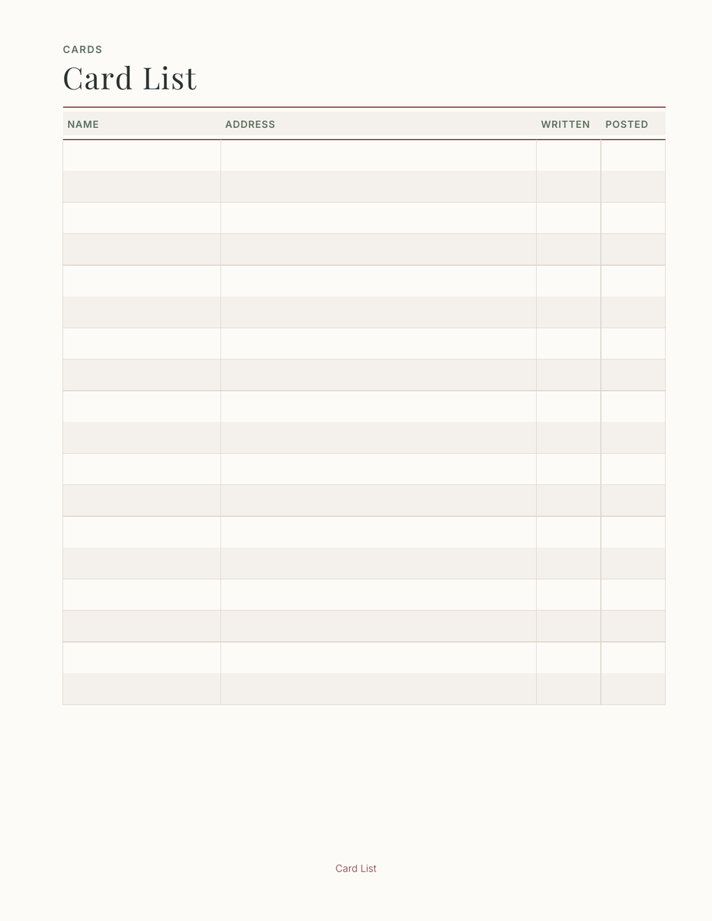 The Christmas Planner 2027 — sample page 3