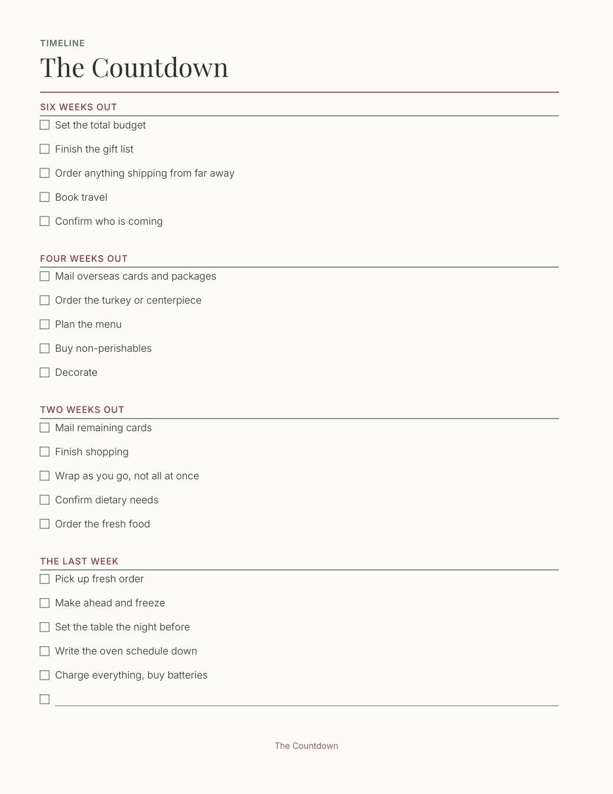 The Christmas Planner 2027 — sample page 4