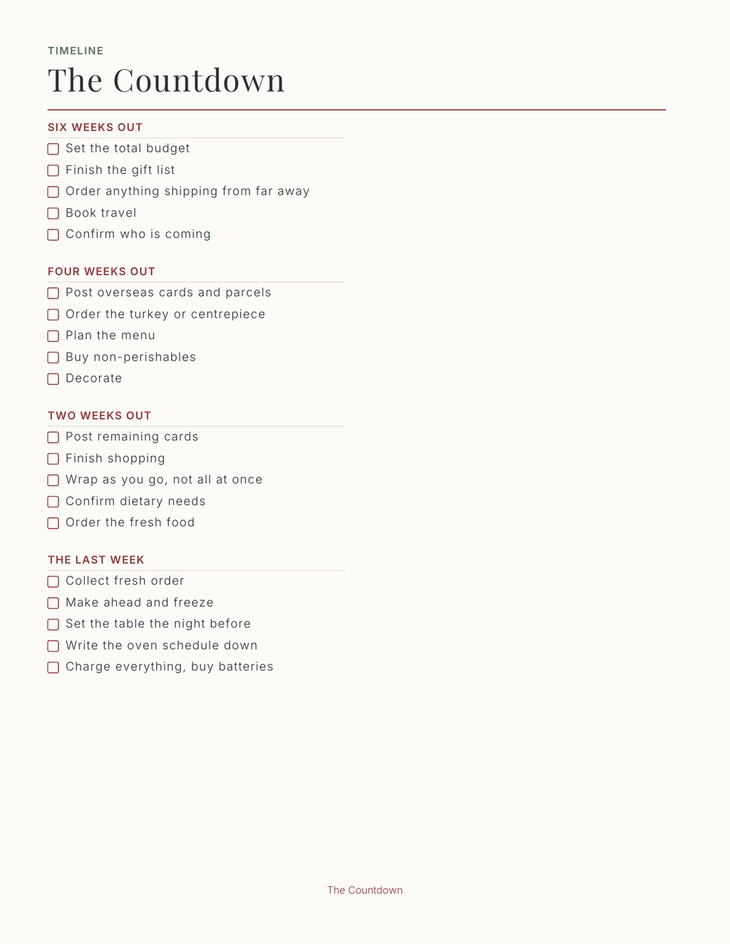 The Christmas Planner 2027 — sample page 4