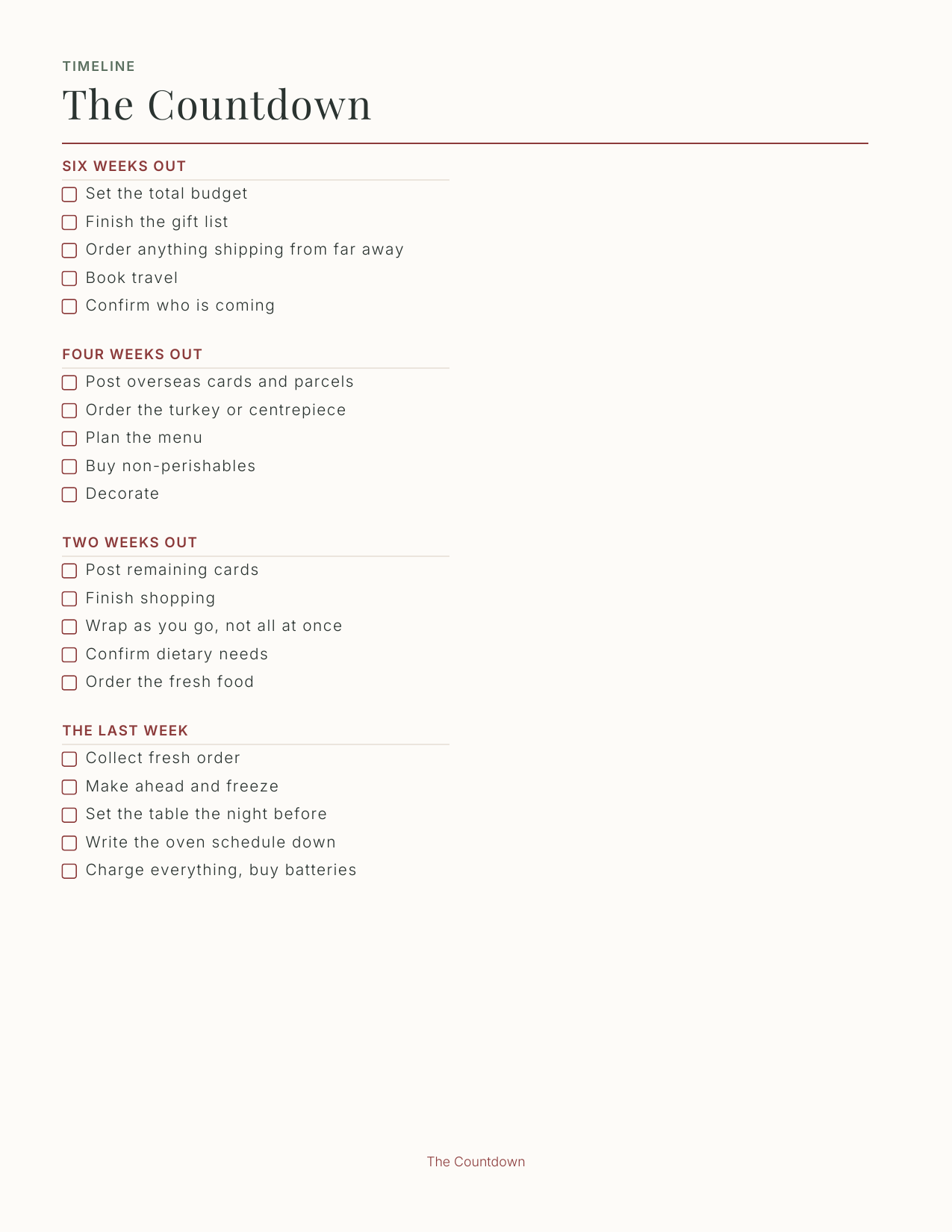 The Christmas Planner 2027 — sample page 4