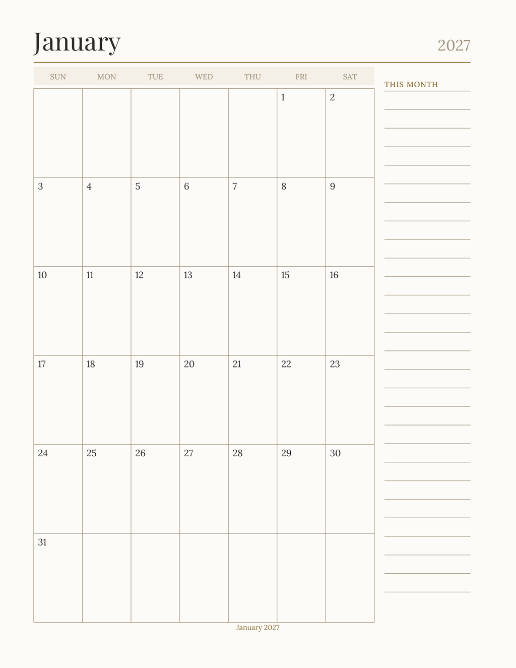 The Advent Daily Planner 2027 — sample page 6