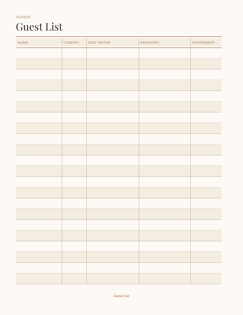 The Thanksgiving Hosting Planner 2027 — sample page 4