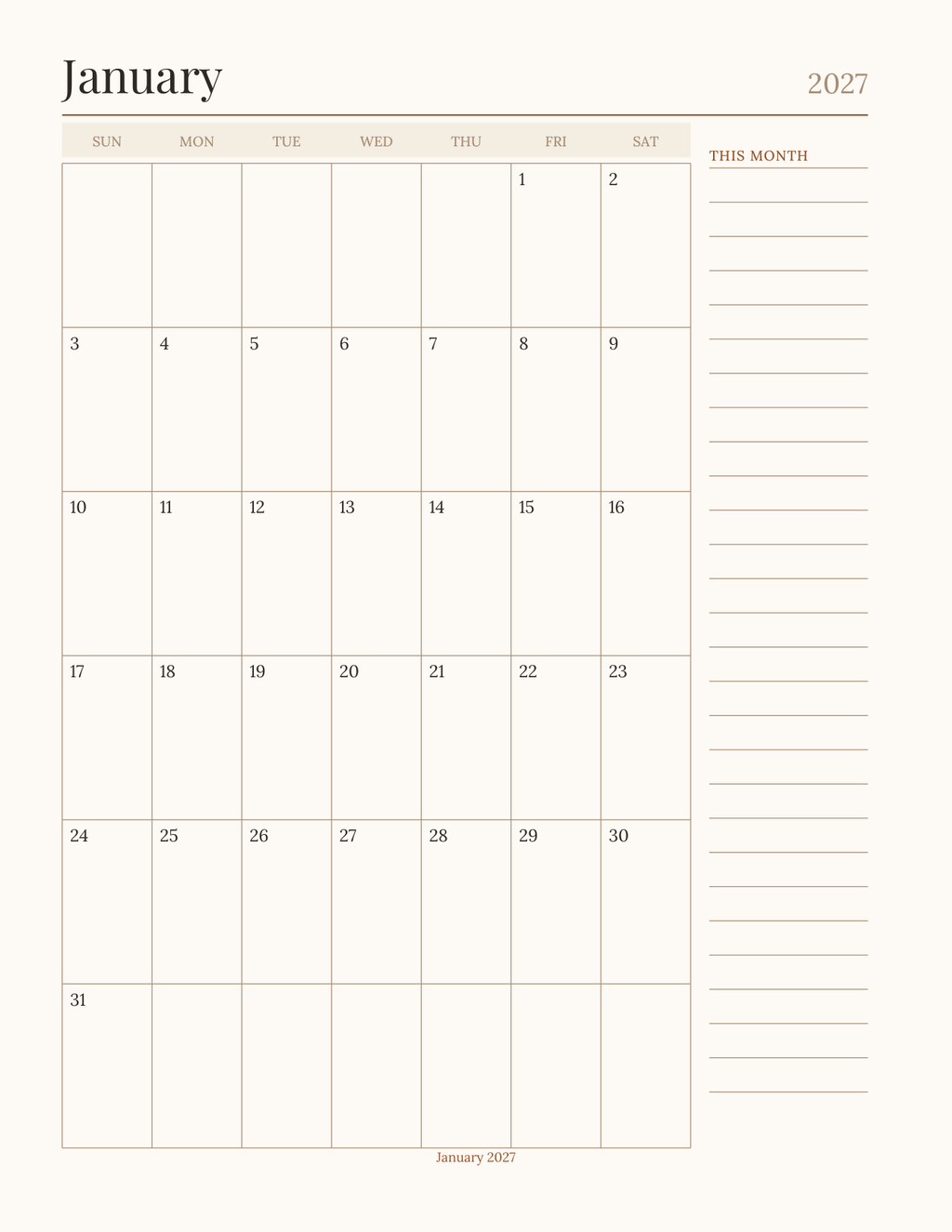 The Thanksgiving Hosting Planner 2027 — sample page 6