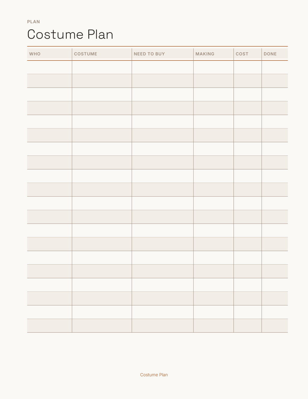 The Halloween & Party Planner 2027 — sample page 3