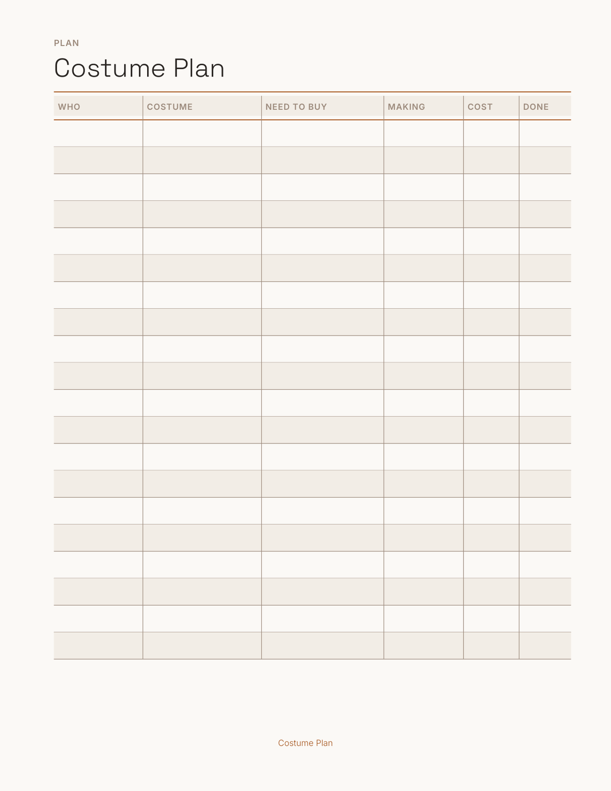 The Halloween & Party Planner 2027 — sample page 3