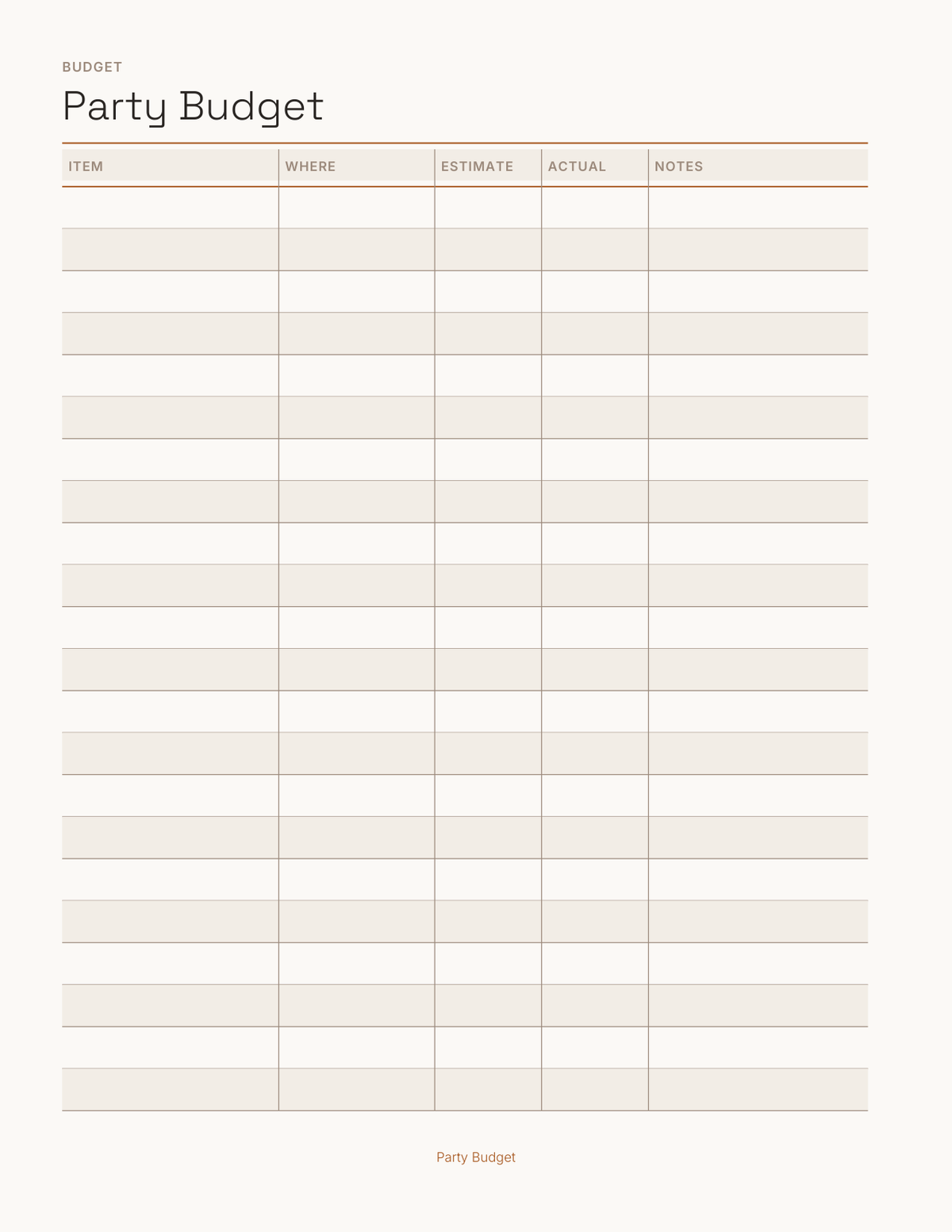 The Halloween & Party Planner 2027 — sample page 4