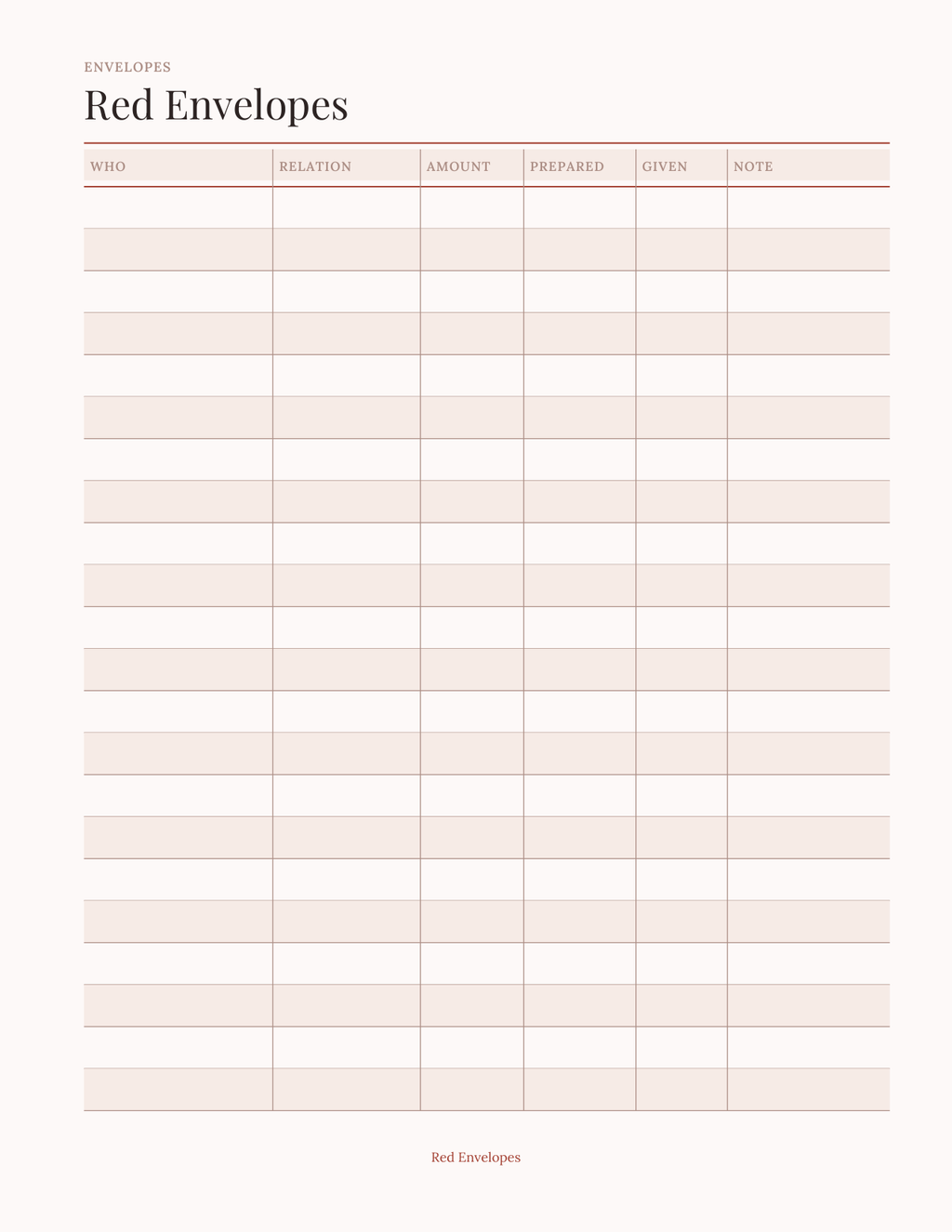 The Lunar New Year Planner 2027 — sample page 3