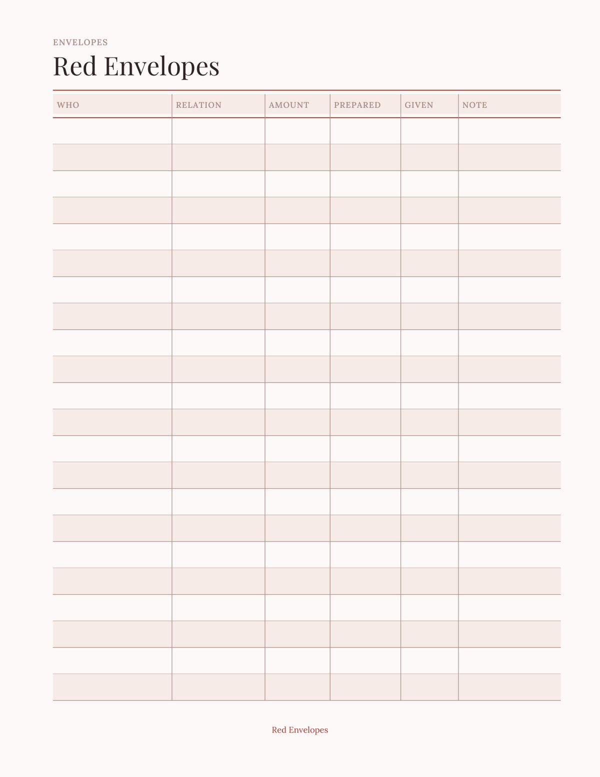 The Lunar New Year Planner 2027 — sample page 3