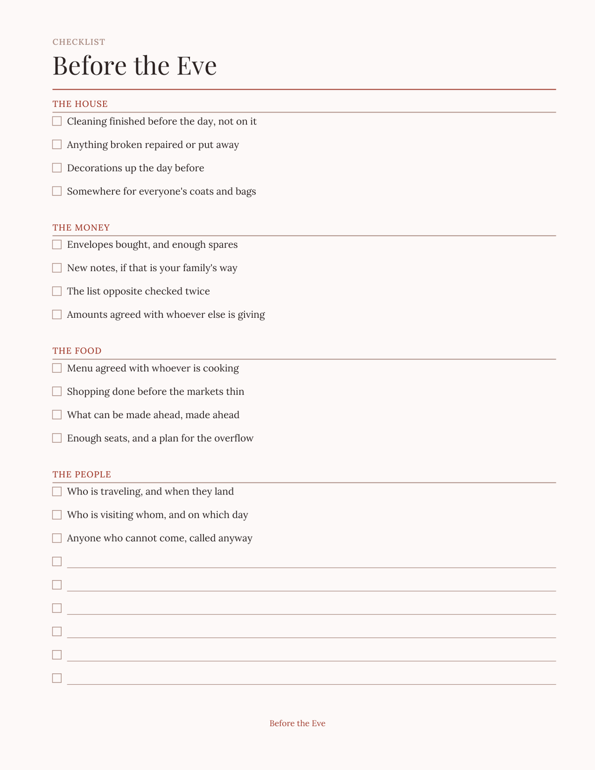 The Lunar New Year Planner 2027 — sample page 5