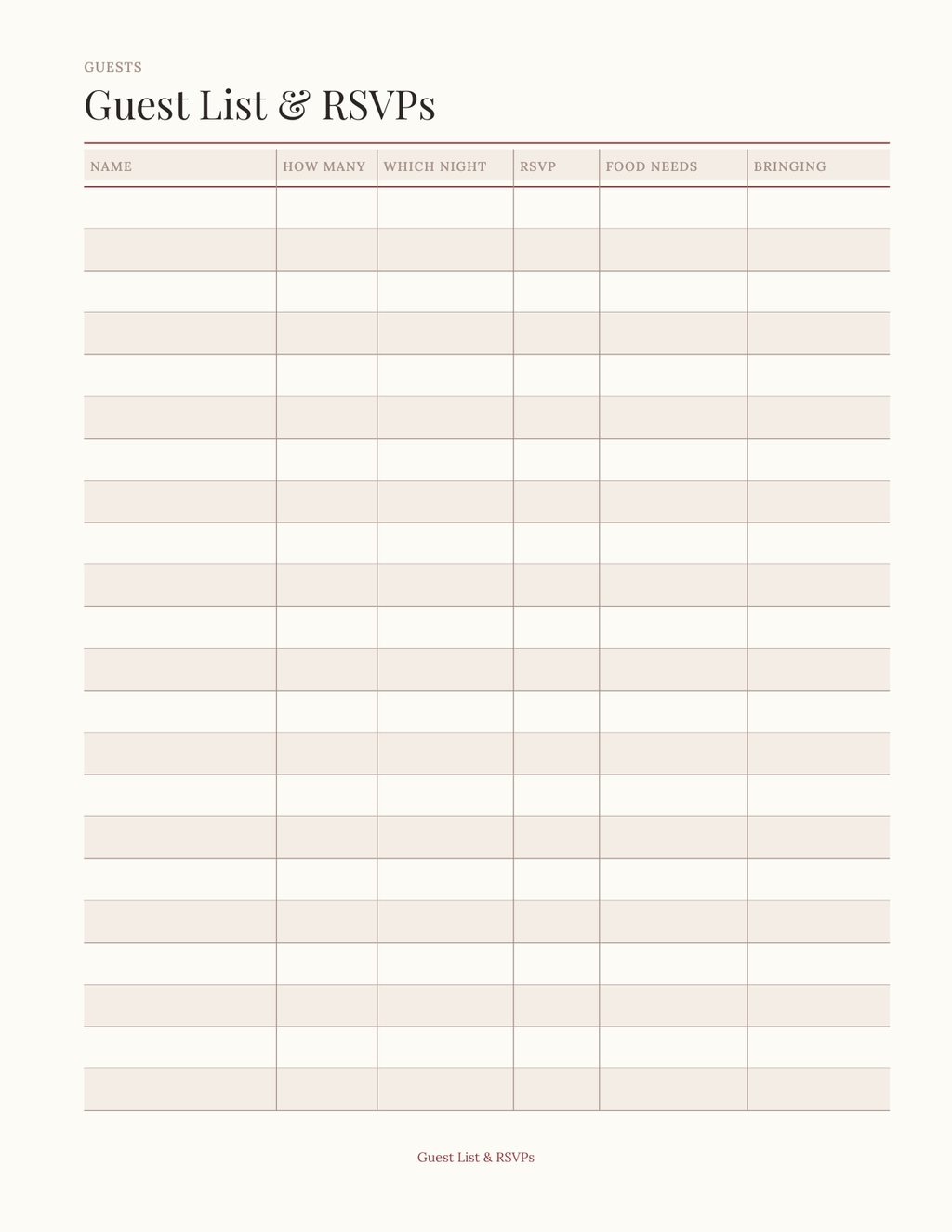 The Passover & High Holidays Planner 2027 — sample page 3